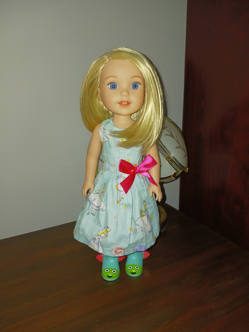 American Girl Wellie Wisher Doll Camille Handmade Alice In Wonderland Dress
